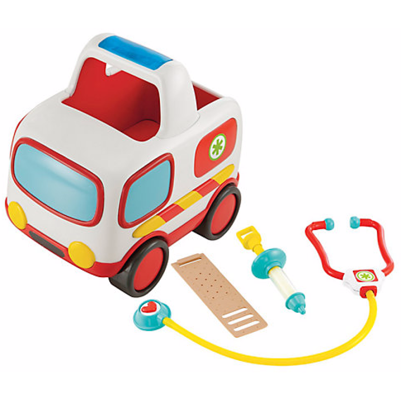 red ambulance toy