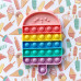 Little Caleb Ice Cream & Rainbow French Fries Pop It Fidget Toy Set